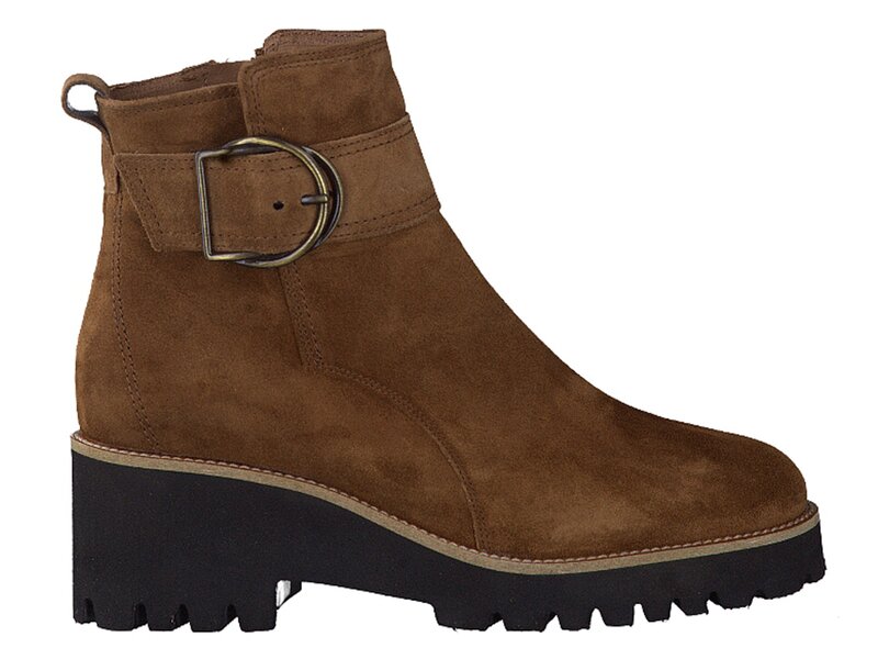 Paul Green Boots Met Hak Cognac