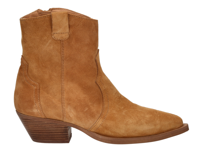 Alpe Boots Met Hak Cognac