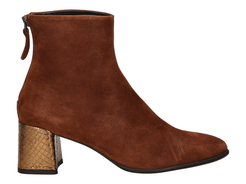 Zinda Boots Met Hak Cognac