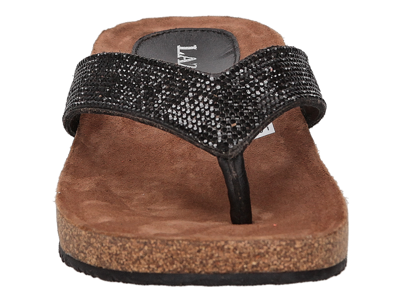 Lazamani Slippers Zwart