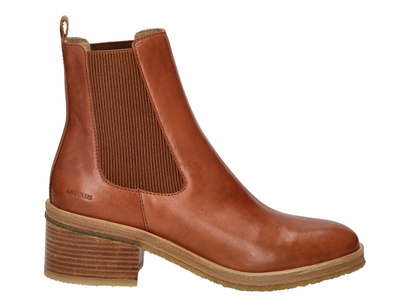 Angulus Boots Met Hak Cognac
