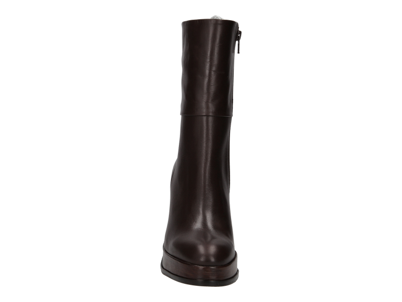 Zinda Botte à Talon Brun