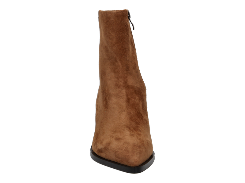 Jeannot Boots Met Hak Cognac