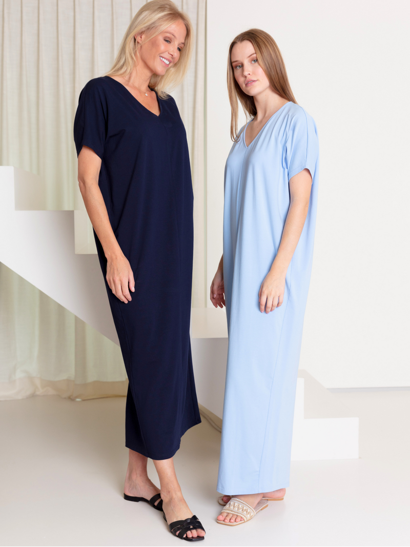 Ac By Annelien Coorevits Jurken Blauw