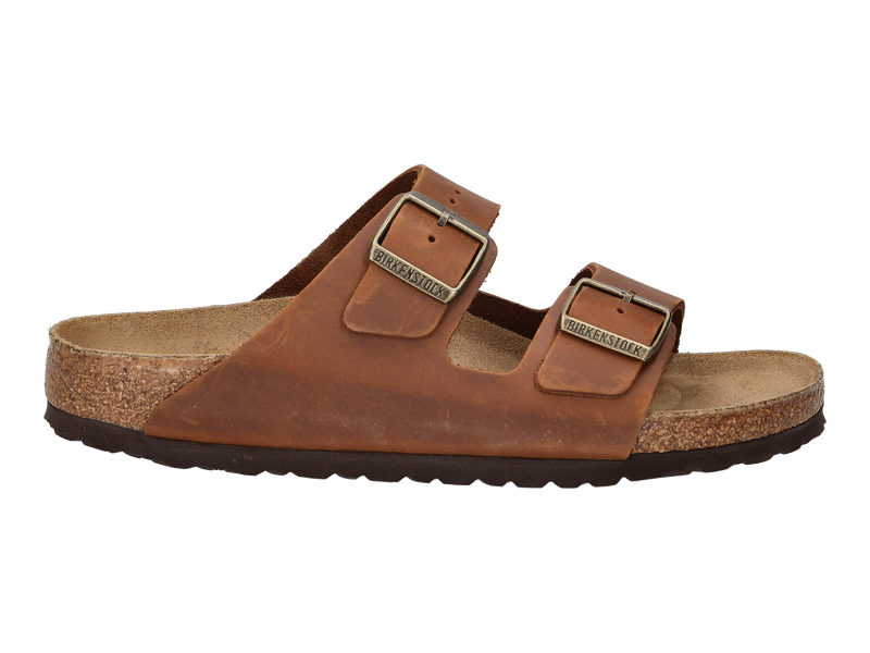 Bekijk product 'Birkenstock Slippers Cognac' Birkenstock Slippers Cognac