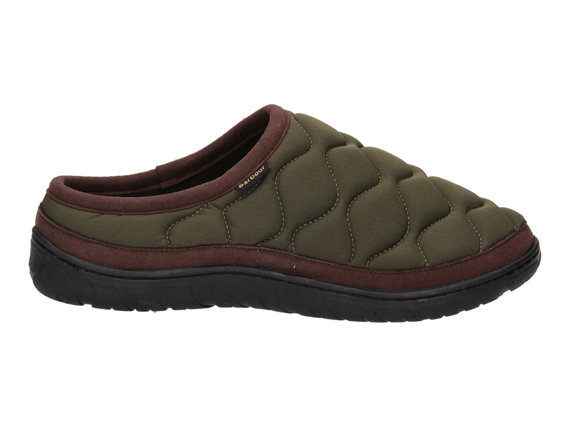 Barbour Pantoufles Kaki