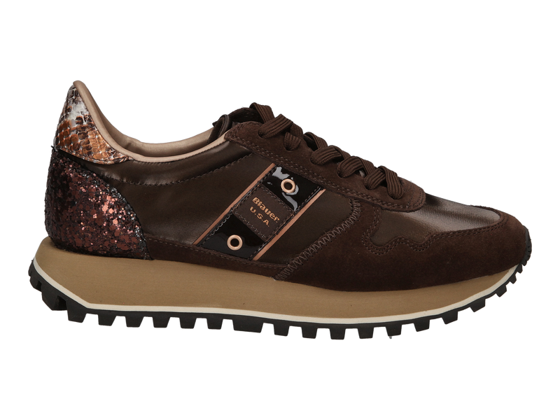 Blauer Sneakers Bruin