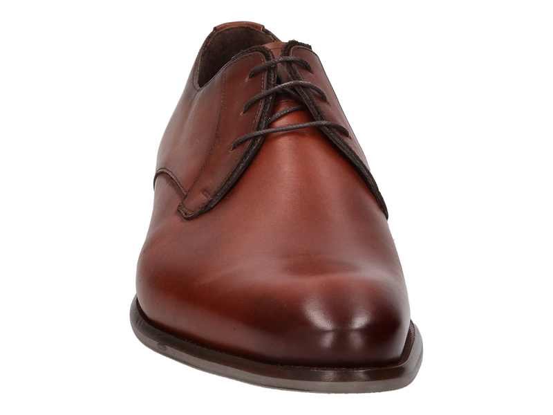 Floris Van Bommel Veterschoenen Cognac