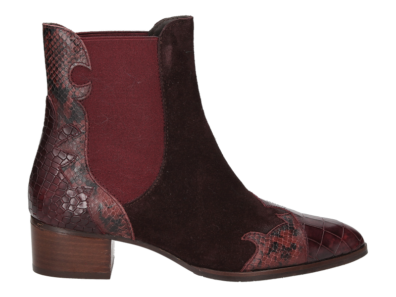 Pertini Boots Met Hak Bordeaux