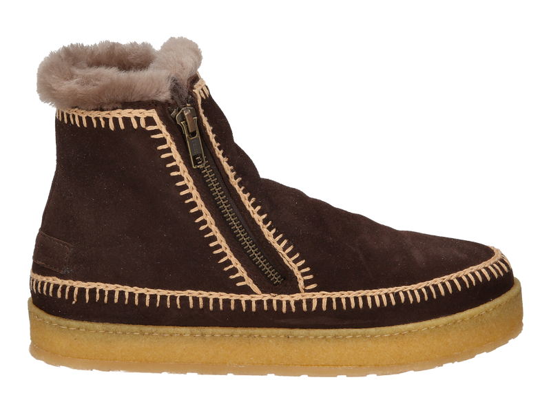 Laidback London Enkellaarzen Beige