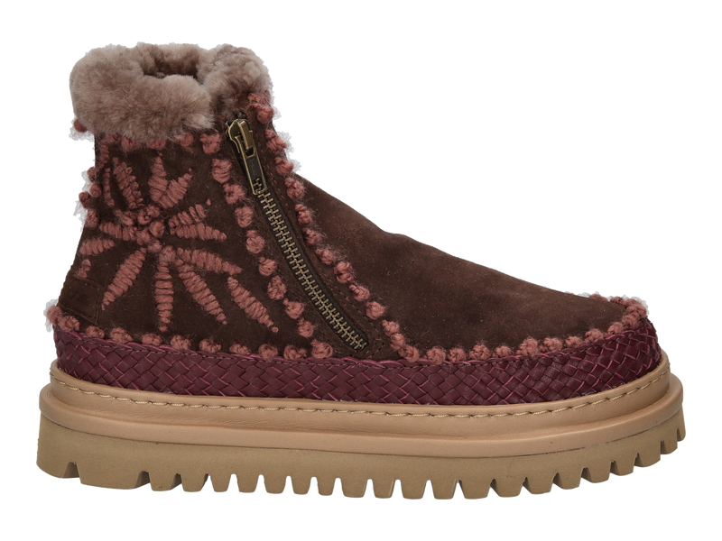 Laidback London Enkellaarzen Rood