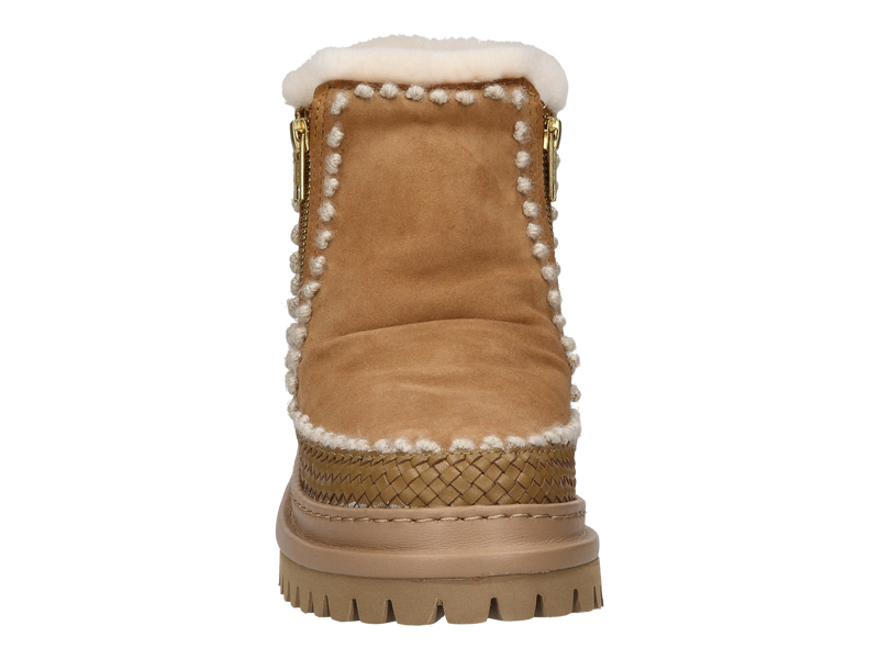 Laidback London Enkellaarzen Beige