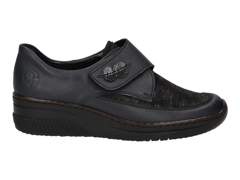 Rieker Chaussures à Velcro Bleu