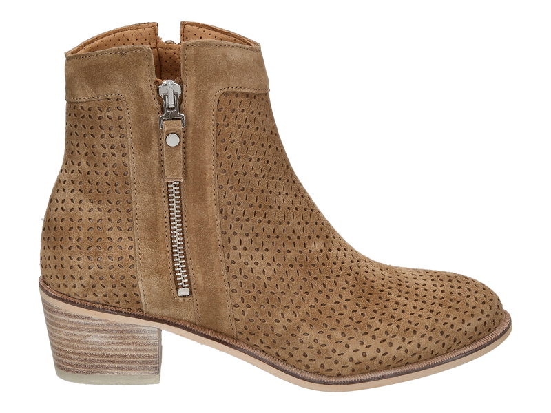 Alpe Boots Met Hak Cognac