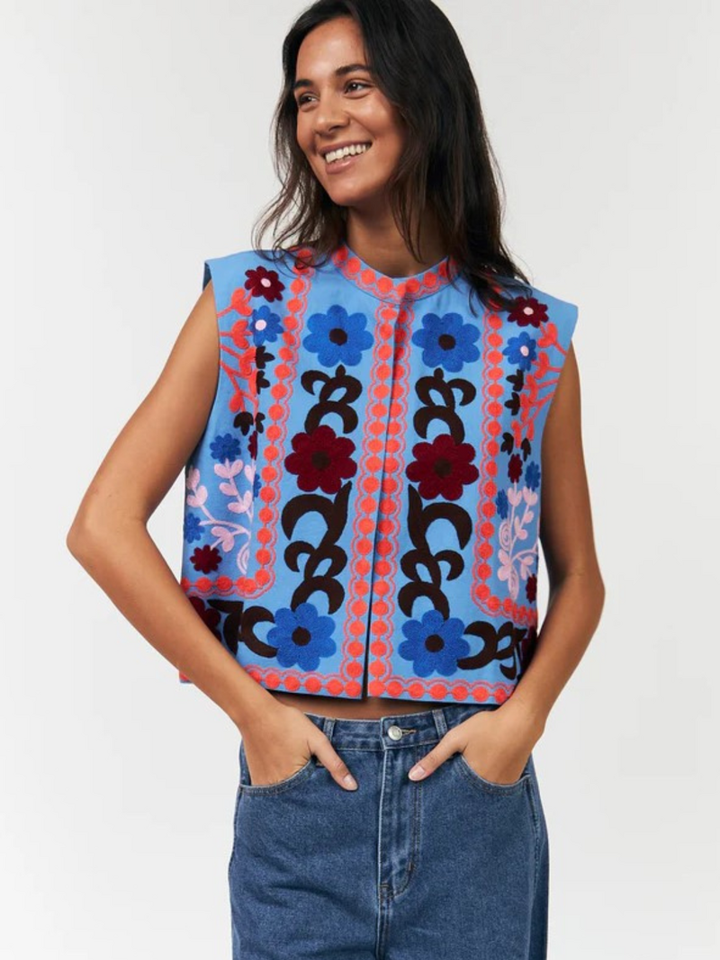 Lollys Laundry Bodywarmers Blauw