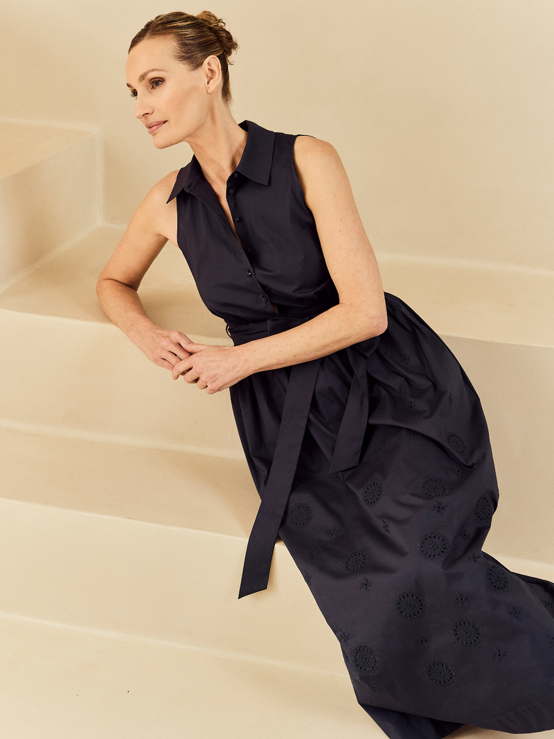 Ac By Annelien Coorevits Jurken Blauw