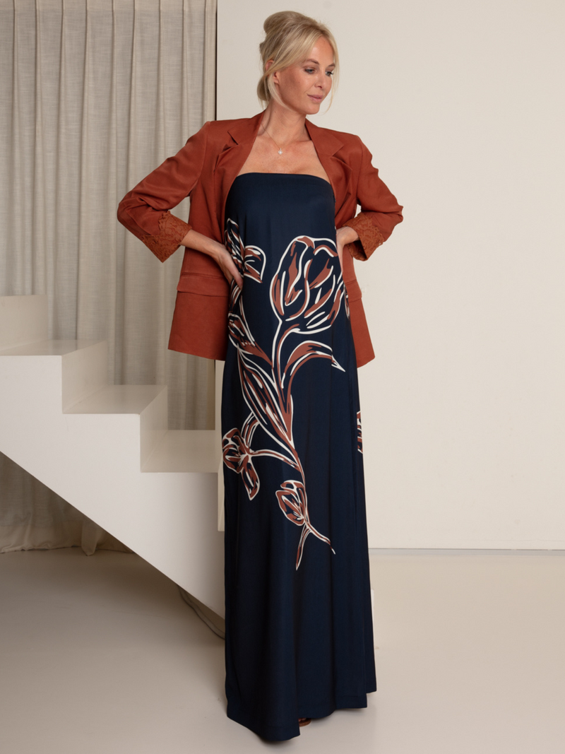 Ac By Annelien Coorevits Jurken Blauw