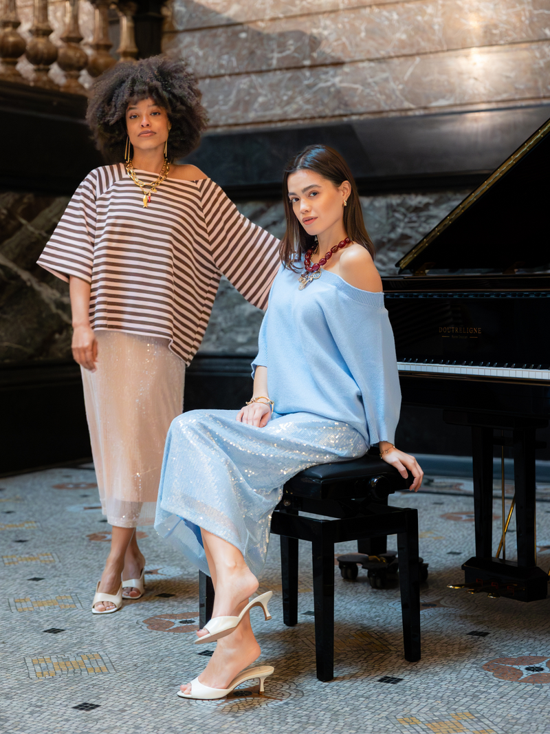 Black Rose Rokken Blauw