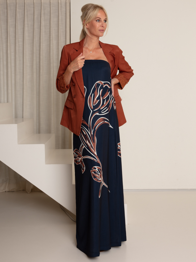 Ac By Annelien Coorevits Jurken Blauw