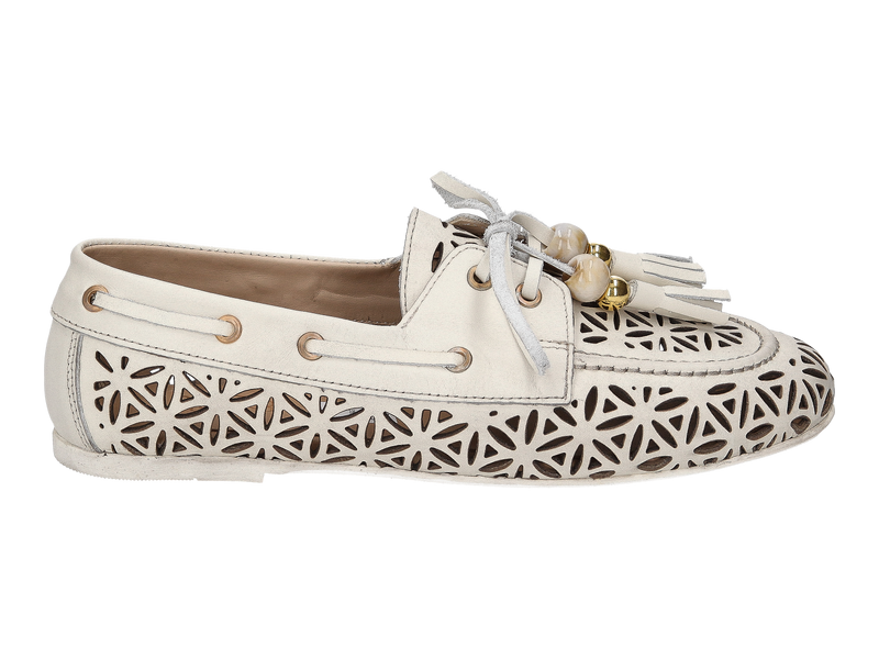 Pixy Shoes Mocassins Off White