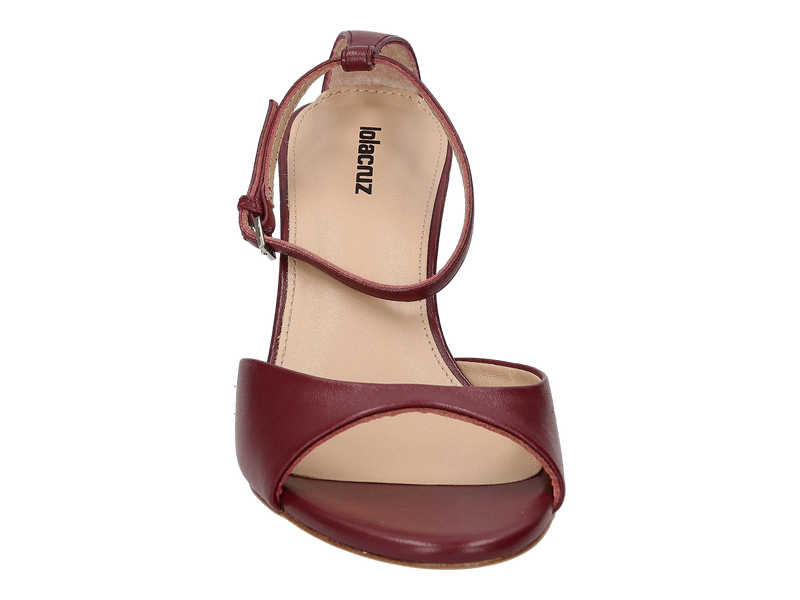 Voir le produit 'Lola Cruz Sandales Bordeaux' (en anglais) Lola Cruz Sandales Bordeaux