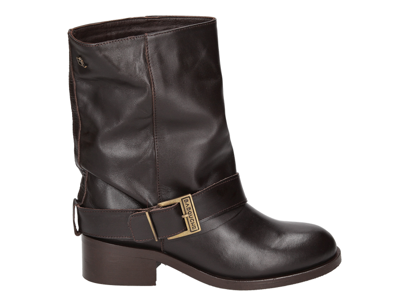 Babouche Boot With Heel Brown