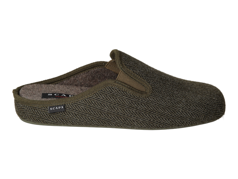 Voir le produit 'Scapa Pantoufles Kaki' (en anglais) Scapa Pantoufles Kaki