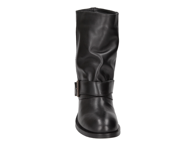 View product 'Babouche Boot With Heel Black' Babouche Boot With Heel Black