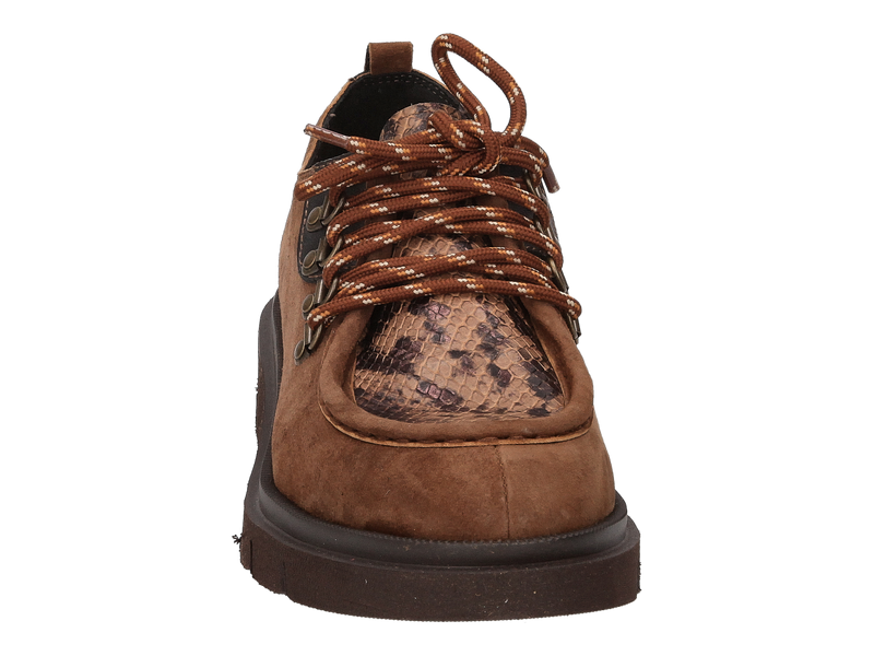 Saika Lace Shoes Cognac