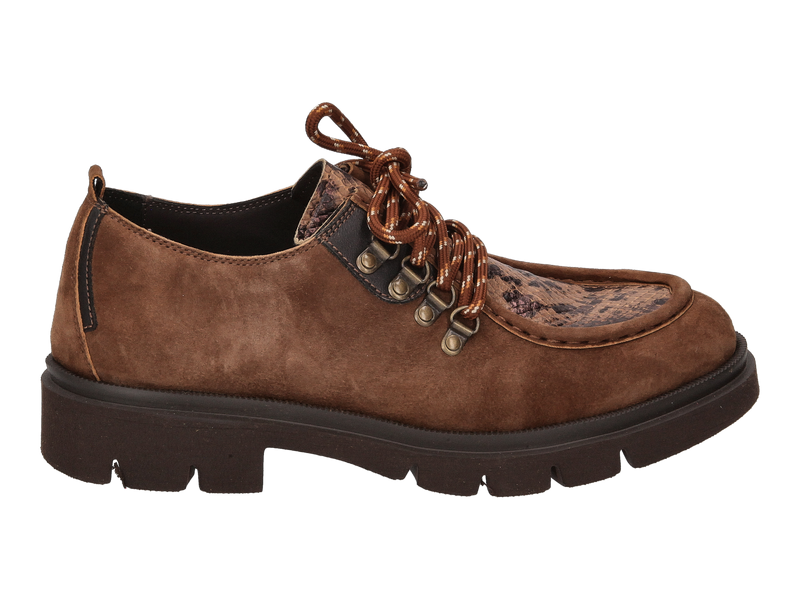 Saika Lace Shoes Cognac