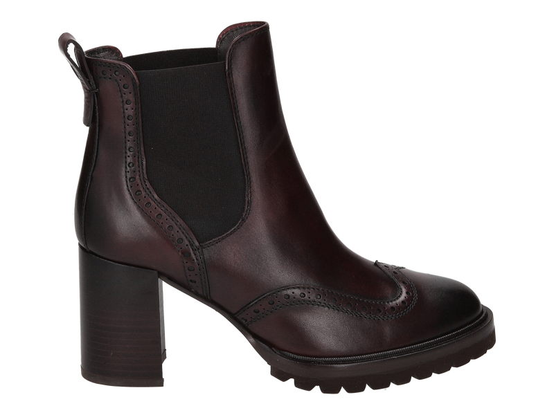 Pertini Boot With Heel Bordeaux