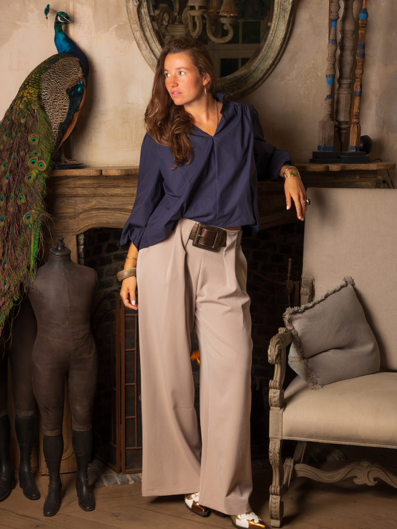 Black Rose Trousers Taupe