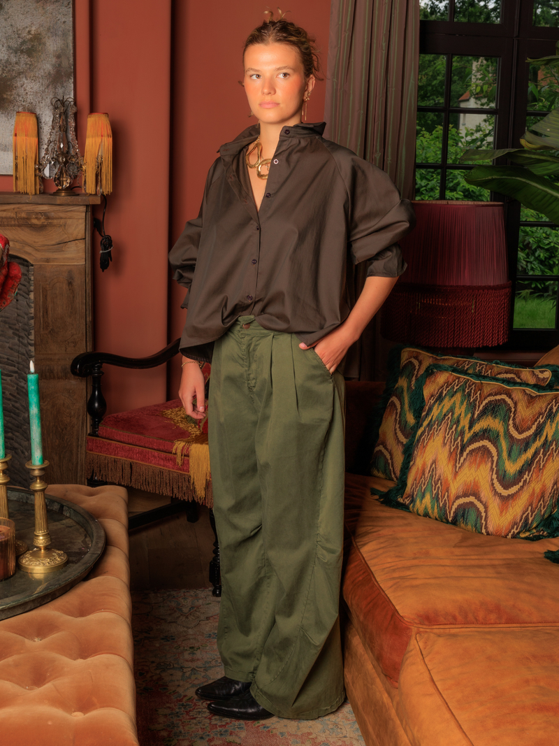 Black Rose Trousers Kaki