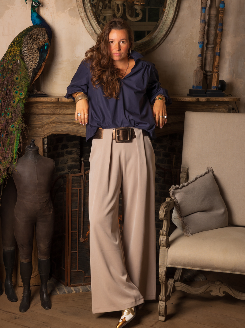 Black Rose Trousers Taupe